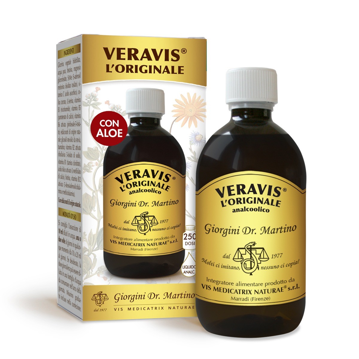 Veravis L’Originale (quello con Aloe) liquido analcolico disponibile in vari formati dr. Giorgini - immagine 4